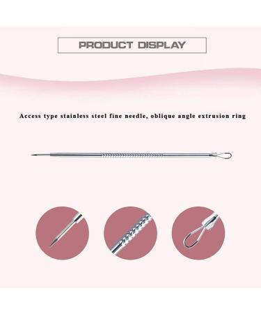 NIUTA Blackhead Remover Tool Kit - Acne Needle Extractor for Facial Cleaning - Silver (Pack of 4) - Buy Online on GoSupps.com