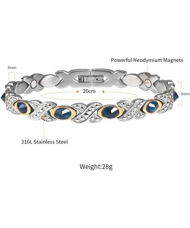 ENERCOPPEX 3500 Gauss Magnetic Therapy Copper Bracelet for Women - Arthritis Pain Relief & Carpal Tunnel Syndrome Health Jewelry (Green) - Buy Online on GoSupps.com