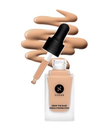 Sugar Cosmetics Drop The Base Serum Foundation15 Cappuccino (Light Cool Undertone) Full Coverage Waterproof Matte Finsh