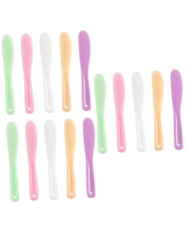 FRCOLOR 15pi ces Plaques De M lange Pour Masque B tonnets De M lange Ergonomiques Pour Soins Du Visage Couleurs Assorties 23.5x3x0.3x3pcs couleurs assortiesx3pcs