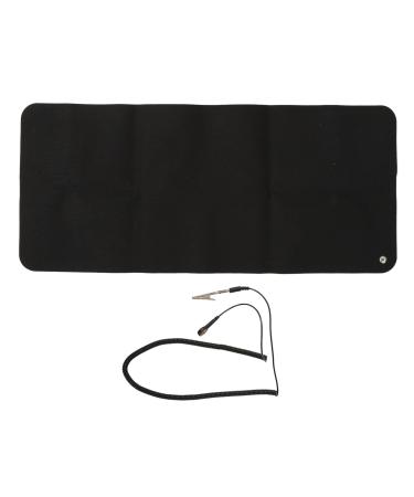 Equipment mat 30 x 68 cm ground pad with grounding cable antistatic mat electrical grounding desk pad for improved sleep energy relief of anxiety