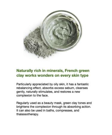 Argiletz Green Clay Face Mask for Oily Skin - 100g | 100% French Sourced & Finest Quality - Buy Online on GoSupps.com