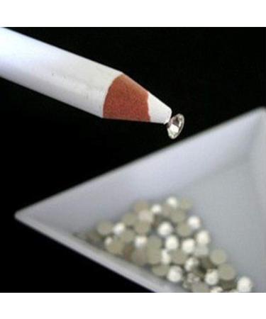 2 x Rhinestone Picker Pens for collecting pearls gemstones and rhinestones Nail Art Pens creative and useful
