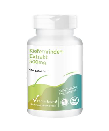 Pine bark extract 500mg - 120 tablets - vegan - high dose - with vitamin C | Vitamintrend