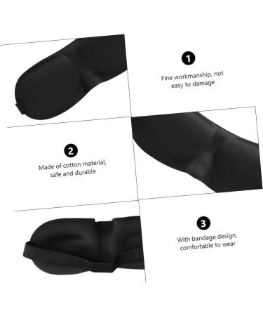 3D Eye Patch Set - 5pcs Cotton Night Time Sleep Masks for Travel, Stereo Goggles Design for Comfortable Sleep - Buy Online on GoSupps.com