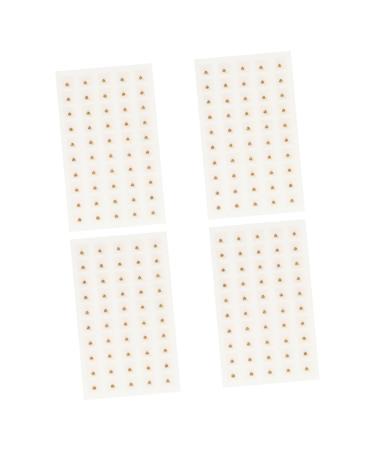 Healeeved 7 sentences 200 pieces of pills against ear pressure acupuncture magnetic pavement acupuncture ear diagram ear-acupressure kit pellet set vaccaria-plaster plastics massage ear beans light yellowx7st 12x11x0.2cmx7pcs