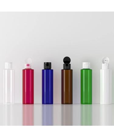 Zeoabsy 12 Pack 150ml Transparent PET Plastic Bottles with Hinged Lid - Perfect for Cosmetic Fluids & Travel - Buy Online on GoSupps.com