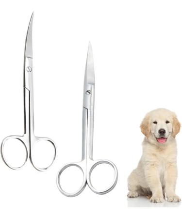 Buy Minkissy 4-Piece Onion Cutter & Pet Hair Scissors Set - Stainless Steel Animal Hair Cutting Tools for Grooming - Buy Online on GoSupps.com
