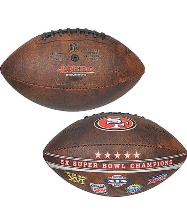 NFL San Francisco 49ers 9-Inch Championship Commemorative Football - Buy Online on GoSupps.com