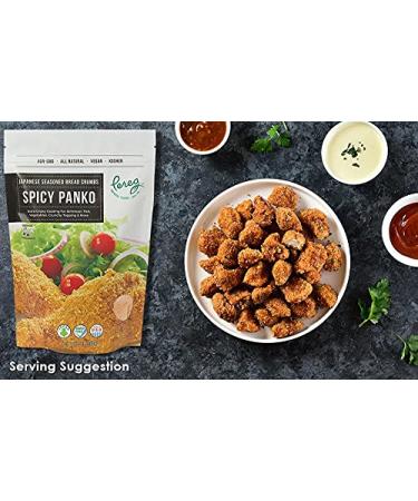 Pereg Spicy Panko Bread Crumbs - 9 Oz - Hot Spicy Flavor for Coating & Stuffing - Ideal for Schnitzel, Seafood, Poultry, Vegetables, Meatballs - Buy Online on GoSupps.com