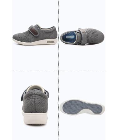 Buy Women's Wide Width Comfort Shoes for Diabetic Edema & Plantar Fasciitis - Adjustable Walking Shoes in Blue Size 12 - Buy Online on GoSupps.com