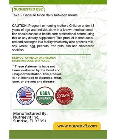 NutreeVit 100% Organic - Hawthorn Berry Powerful Superfood Formula (320 Capsules) - Buy Online on GoSupps.com
