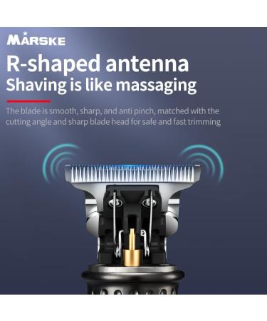 MARSKE Aluminum Alloy Hair Clippers & Beard Trimmer - Professional Zero Gapped T-Blade LCD Display USB Rechargeable - Black - Buy Online on GoSupps.com