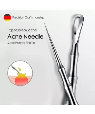Pimple Popper Tool Kit - 2Pcs Professional Blackhead Remover Tweezers and Extractor for Acne Treatment and Blemish Removal - Buy Online on GoSupps.com
