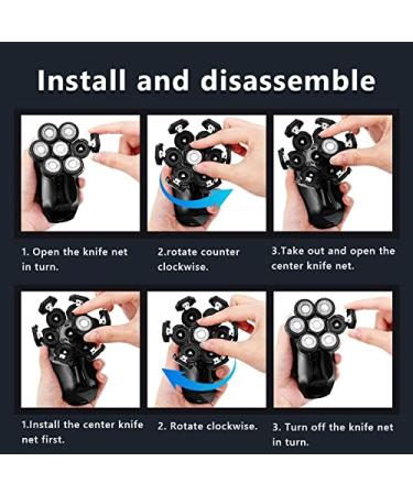 Premium 5-IN-1 Head Shaver for Bald Men - Waterproof 7D Electric Razor & USB Trimmer - Buy Online on GoSupps.com