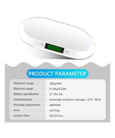 Digital Pet Scale - Mini LCD Electronic Scale for Small Dogs, Cats, and Animals - Measure Pet Food and Baby Weight - Buy Online on GoSupps.com