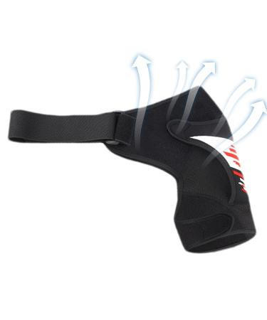 Shoulder Support Brace | Shoulder Compression Sleeve | Shoulder Strap Pad Shoulder Compression Sleeve Shoulder Brace Support Adjustable Shoulder Brace Breathable Red - Buy Online on GoSupps.com