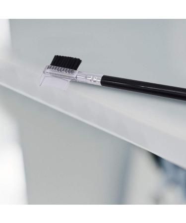 Brrnoo Makeup Brush Brow Brush Eyelash Eyebrow Brush Comb Wood Handle Double Head Extension Metal Steel Makeup - Buy Online on GoSupps.com