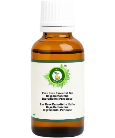 R V Essential Pure Rose Essential Oil 10ml (0.338oz)- Rosa Damascena (100% Pure and Natural Steam Distilled) Rose 0.34 Fl Oz (Pack of 1) - Buy Online on GoSupps.com