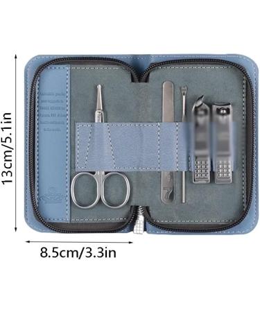 Nail Scissors Nail Clipper Set 5 Piece Set Professional Beauty Decoration Set Portable Set with Nail File Home Travel Must Have Toenail Clippers (Color : Blue) - Buy Online on GoSupps.com