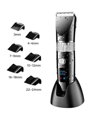 Professional Hair Clippers for Men - Adjustable Wet/Dry Trimmer Ceramic Blade Body Groomer & Beard Shaver - International Shipping Available - Buy Online on GoSupps.com