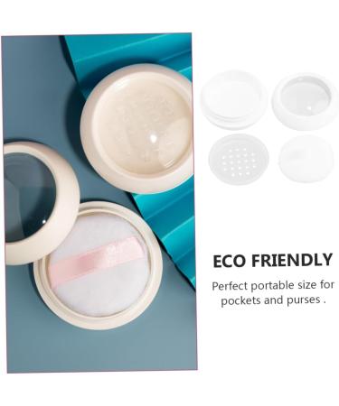 POPETPOP 2ensembles Bo te Poudre Portable Pratique Avec Poup e Poudre Conteneur Pour Cosm tique Pour Maquillage Pochettes 6.2x6.2cmx2pcs blancx2pcs - Buy Online on GoSupps.com