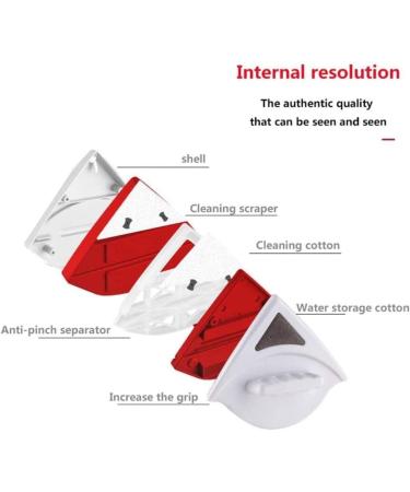 QTYUERGK Double-Sided Magnetic Window Cleaner Wiper Brush Useful Glass Surface Cleaning Tool Cleaners - Buy Online on GoSupps.com
