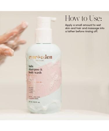 Evereden Baby Shampoo & Body Wash 8.5 fl oz | Non-Toxic Fragrance-Free Gentle Baby Care | Shop Internationally - Buy Online on GoSupps.com