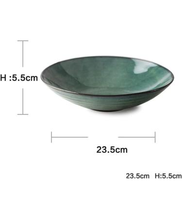 Ceramic Bowl Retro Cutlery Bulk Kitchen Living Room Fruit Restaurant Creative Round Deep Dish Simple Personality Dessert Bowl 8 Inch 1000ml - Buy Online on GoSupps.com
