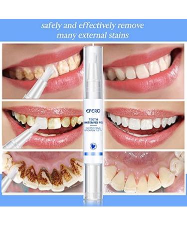 EFERO Teeth Whitening Pen | Remove Plaque & Stains | Brighten Yellow Teeth | Enhance Oral Hygiene - Buy Online on GoSupps.com