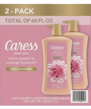 Caress Daily Silk Hydrating Body Wash - White Peach & Orange Blossom (30 fl. oz 2 pk) | International Shipping Available - Buy Online on GoSupps.com