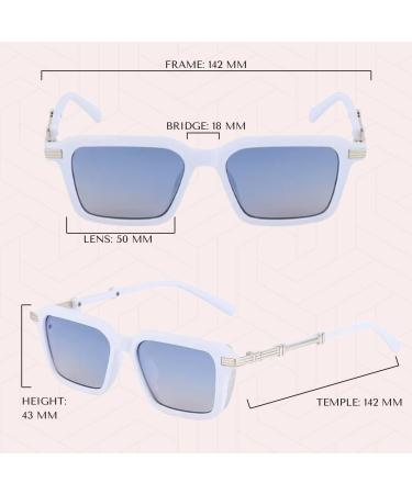 Zassa215 - 2 Pack Blue Light Blocking Glasses & Vintage Sunglasses for Men & Women | Fashion Anti-Glare Computer Glasses & UV400 Shades - Buy Online on GoSupps.com