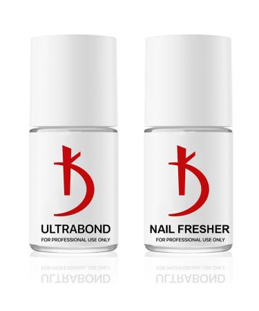 Kodi Professional SET 2in1 Ultrabond 12ml. (0.4 fl oz) + Nail Fresher 12ml. (0.4 fl oz) KIT Gel LED/UV Nail Polish Coat Soak Off Original 2