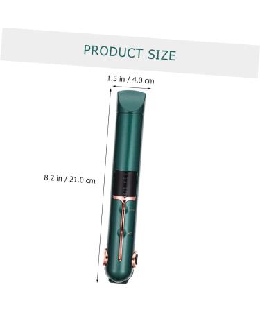 OHPHCALL Curling Iron Hair Shaping Tool Hair Styling Tools Hair Straightener Travel Size Abs Green 21X4X3.5CM Green - Buy Online on GoSupps.com