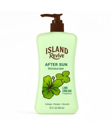 After Sun Moisturizing Lotion with Aloe and Coconut Soothes and Hydrates Dry Skin Lime Coolada Scent Lightweight Daily Body Moisturizer 16 fl oz for All Skin Types