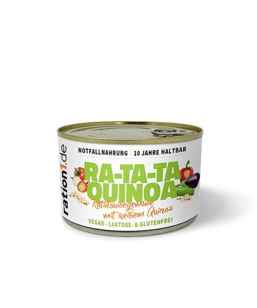 Ration1 Ratatouille with White Quinoa 400g - Vegan Lactose-Free & Gluten-Free | Ready to Enjoy Cold or Warm | 10-Year Shelf Life - Buy Online on GoSupps.com