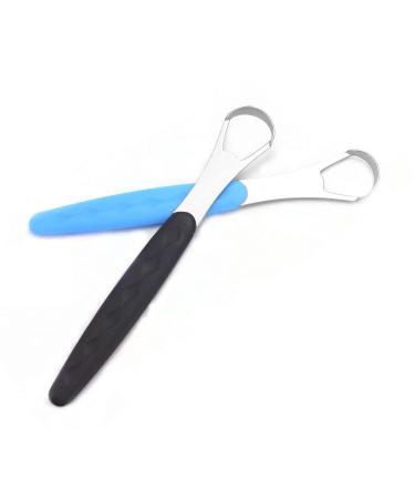 QICAITU Tongue Scraper Cleaner Set for Adults & Kids - Medical Grade Metal Brushes for Fresh Breath - Eliminate Bad Breath in Seconds (Multicolor 2pcs) - Buy Online on GoSupps.com
