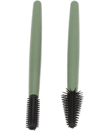 Verdant Touch Makeup Brush Silicone Eyelash Brush Set Portable Mascara Brush Reusable Makeup Brush with Washable Dustproof Box Green - Buy Online on GoSupps.com