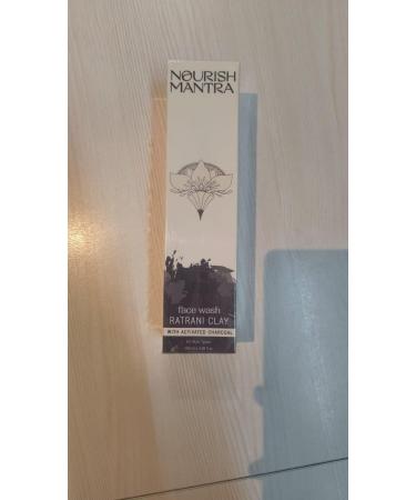 Nourish Mantra-Ratrani Moroccan Lava Face Wash | Enriched With Moroccan Clay Activated Charcoal & Vitamin E | Face Wash For All Skin Types | Paraben & SLS SLES Free 100 ml (pack of 1) Ratrani clay - Buy Online on GoSupps.com