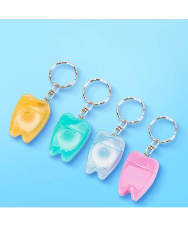 Artibetter 5pcs Portable Dental Floss Keychain - Oral Care Kit for Teeth Cleaning & Dental Hygiene (Random Color) - Buy Online on GoSupps.com
