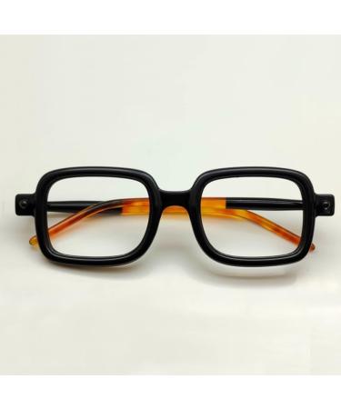 Nilza Square Reading Glasses for Men & Women | Retro Black Computer Glasses | Anti-Fatigue +2.0 Visual Aid - Buy Online on GoSupps.com