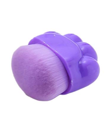 Beavorty Portable Makeup Brush Artificial Fiber Portable Concealer Brush Purple Make up Brush Plastic Blush Brush