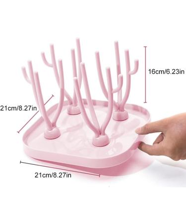 Kiuiom Rappelliere Asciuga Biberon Rosa - Salvaspazio Stendino Scolabiberon per Bottiglie | Acquista Online con Spedizione Internazionale - Buy Online on GoSupps.com