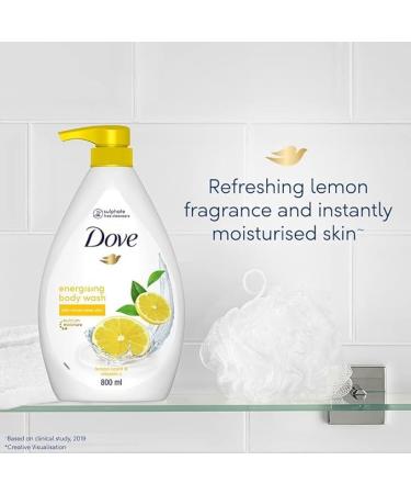 Do.vee Energising Body Wash - Lemon Scent & Vitamin C 800ml | Paraben & Sulphate Free Plant-Based Moisturizers for All Skin Types - Buy Online on GoSupps.com