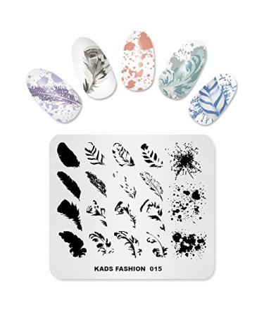 KADS Nail Stamping Plate Fashion Nail Art Stamp Template DIY Image Template Manicure Stamping Plate Stencil Tools (FASHION 015)