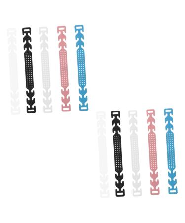 Beaupretty 10pcs Ear Hanging Auxiliary Extension Adjustable Belt PP Buckle 15X1.5cmx2pcs