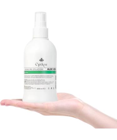  HAIR BODY STORE EPIKOA PRE-WAXING LOTION ALOE VERA Pre-wax gel removes skin residue before sugaring or Brazilian hot wax hair removal 250 ml Made in Italy - Buy Online on GoSupps.com