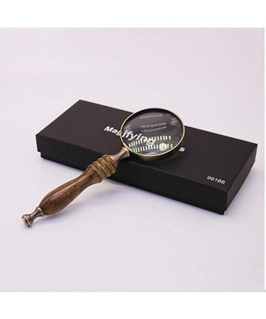Magnifying Glasses for Hobbies Reading Magnifier Handheld Magnifying Glass Ebony Handle Retro Vintage High-end Handheld Gift Metal Magnifying Glass Recognition Magnifying Glass Reading Magnifying G - Buy Online on GoSupps.com