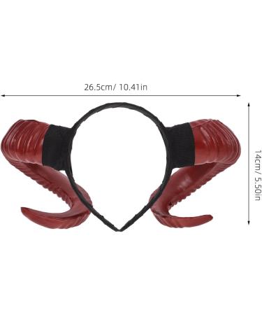 ABOOFAN Gothic Sheep Horn Headbands Devil Horn Headband Animal Hair Hoops for Halloween Festival Evil Costume Party Hair Accessories Decorations - Buy Online on GoSupps.com