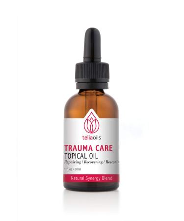 Teliaoils Trauma Oil - Therapeutic Herbal Oil Blend with Calendula, Arnica & St John’s Wort- Pure Herb Therapy for Soothing Joint Pain, Muscle Soreness, Bruises, Ligament Pain - 1oz /30ml